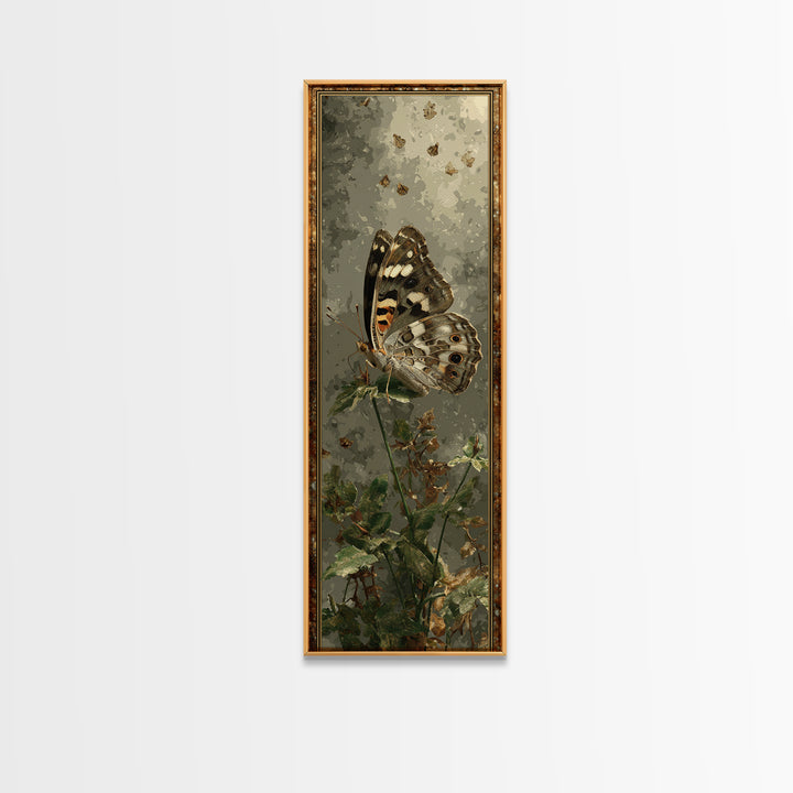 Butterfly Specimen Composition Canvas Print, Animal Art, Digital Wall Art, Living Room Decor, Creature, Modern Wall Art, ANI-1x3-59