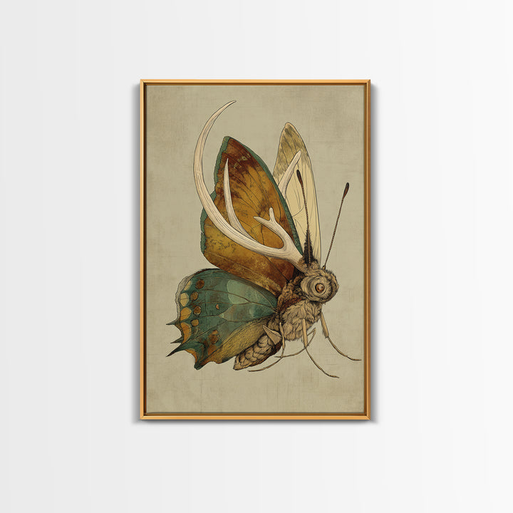 Butterfly Specimen Composition Canvas Print, Animal Art, Statement Artwork, Living Room Decor, Fine Art, Creature, Wall Decor, ANI-2x3-31