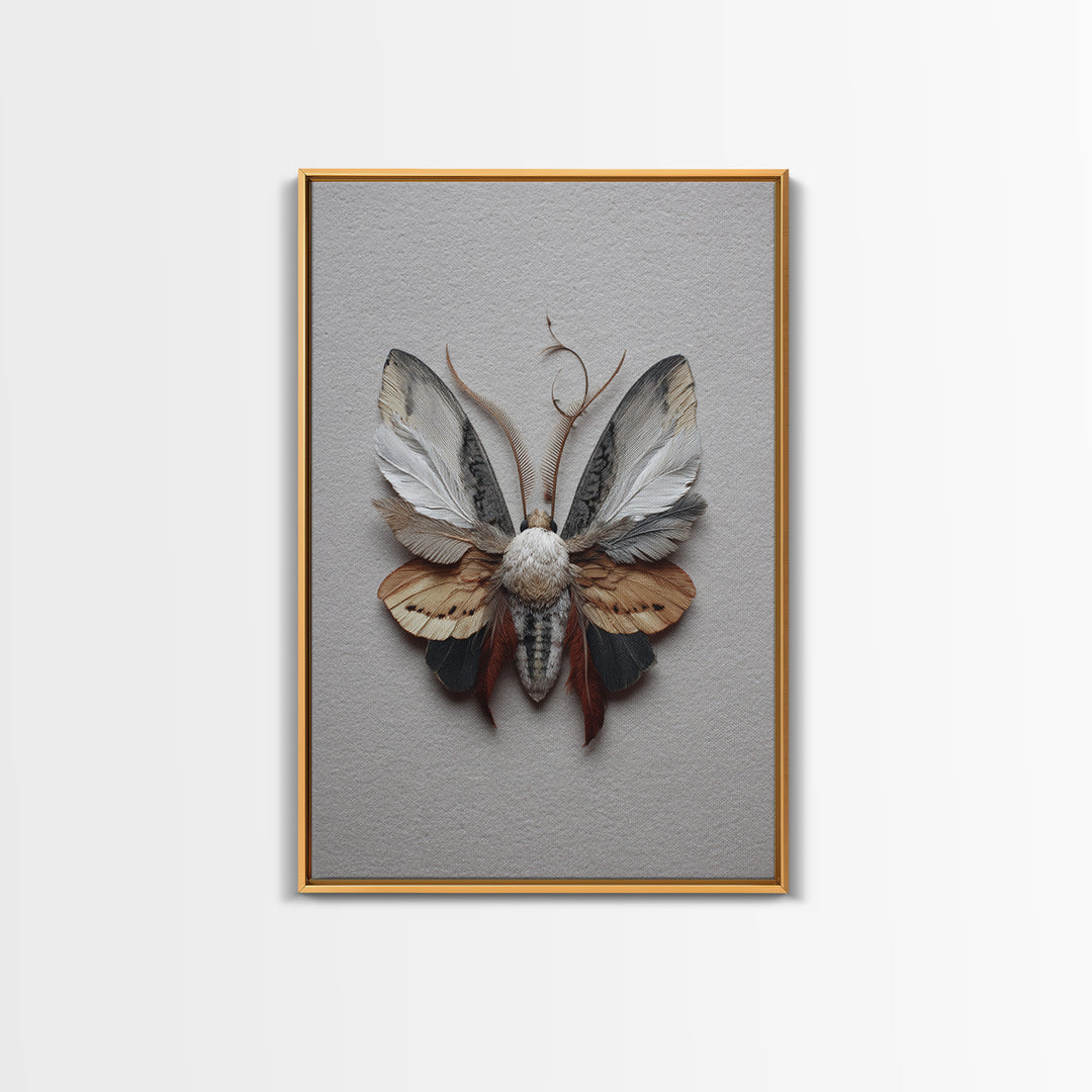 Butterfly Specimen Composition Canvas Print, Animal Art, Art, Living Room Decor, Creature, Original Art, Nursery Wall Art, ANI-2x3-79