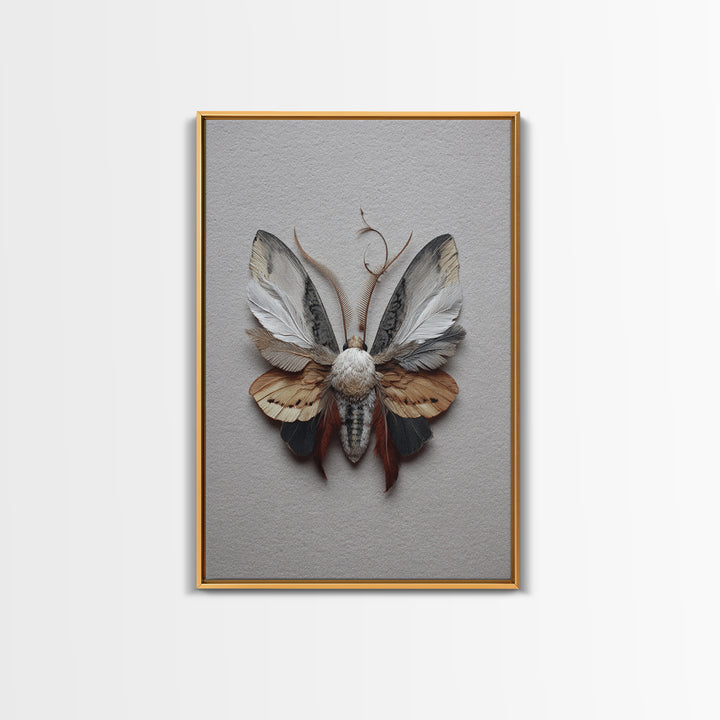 Butterfly Specimen Composition Canvas Print, Animal Art, Art, Living Room Decor, Creature, Original Art, Nursery Wall Art, ANI-2x3-79