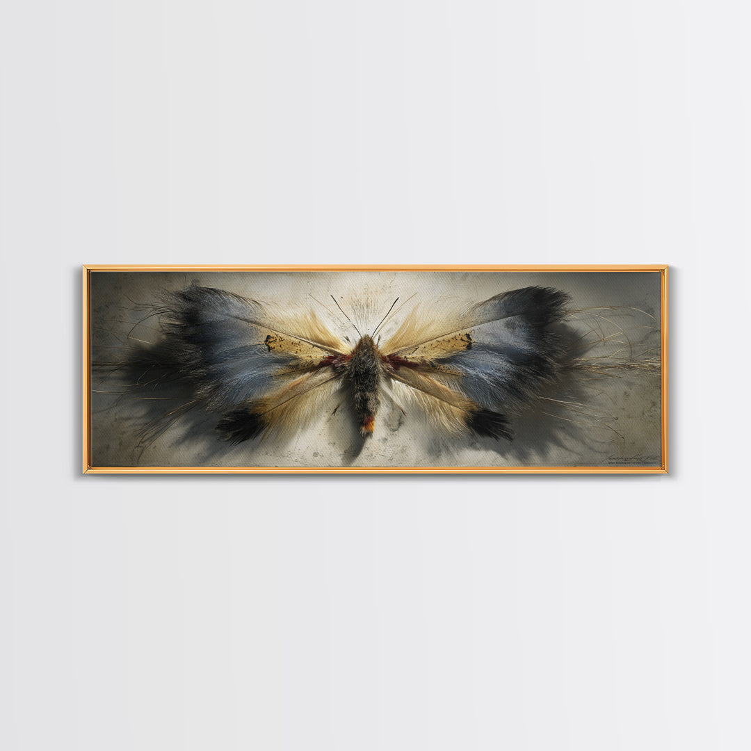 Butterfly Specimen Composition Canvas Print, Animal Art, Fine Art Print, Living Room Decor, Fine Art, Creature, Wall Decor, ANI-3x1-39