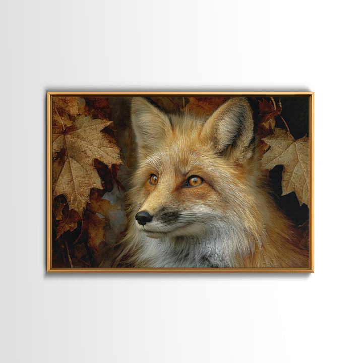 Dignified Fox Portrait Canvas Print, Animal Art, Nursery Art, Living Room Decor, Fine Art, Creature, Luxury Decor, Art Print, ANI-3x2-53