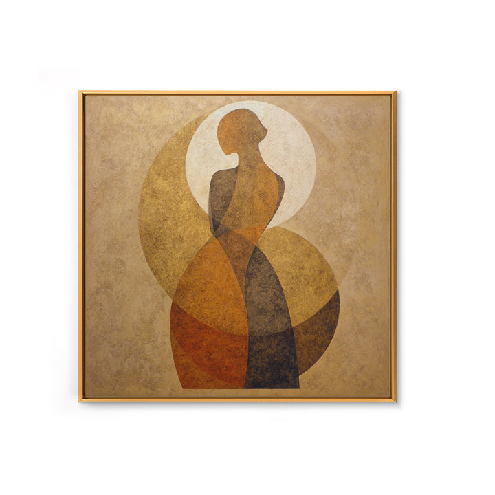 Simple Monochrome Figure Study Framed Canvas Print, Art, Art Print, Living Room Decor, Fine Art, Canvas Wall Art, ART-1x1-12