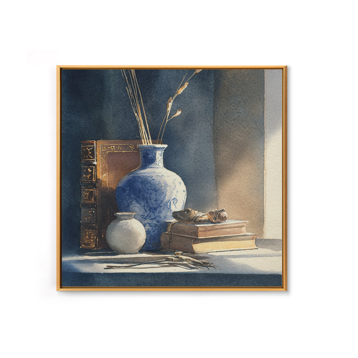 Sunlit Interior Still Life Canvas Print, Art, Canvas Art, Living Room Decor, Fine Art, Horizontal Wall Art, Home Decor, ART-1x1-14