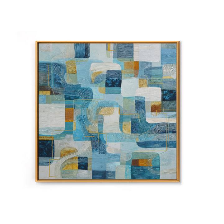 Abstract Water Forms Framed Canvas Print, Art, Canvas Art, Living Room Decor, Fine Art, Horizontal Wall Art, ART-1x1-43