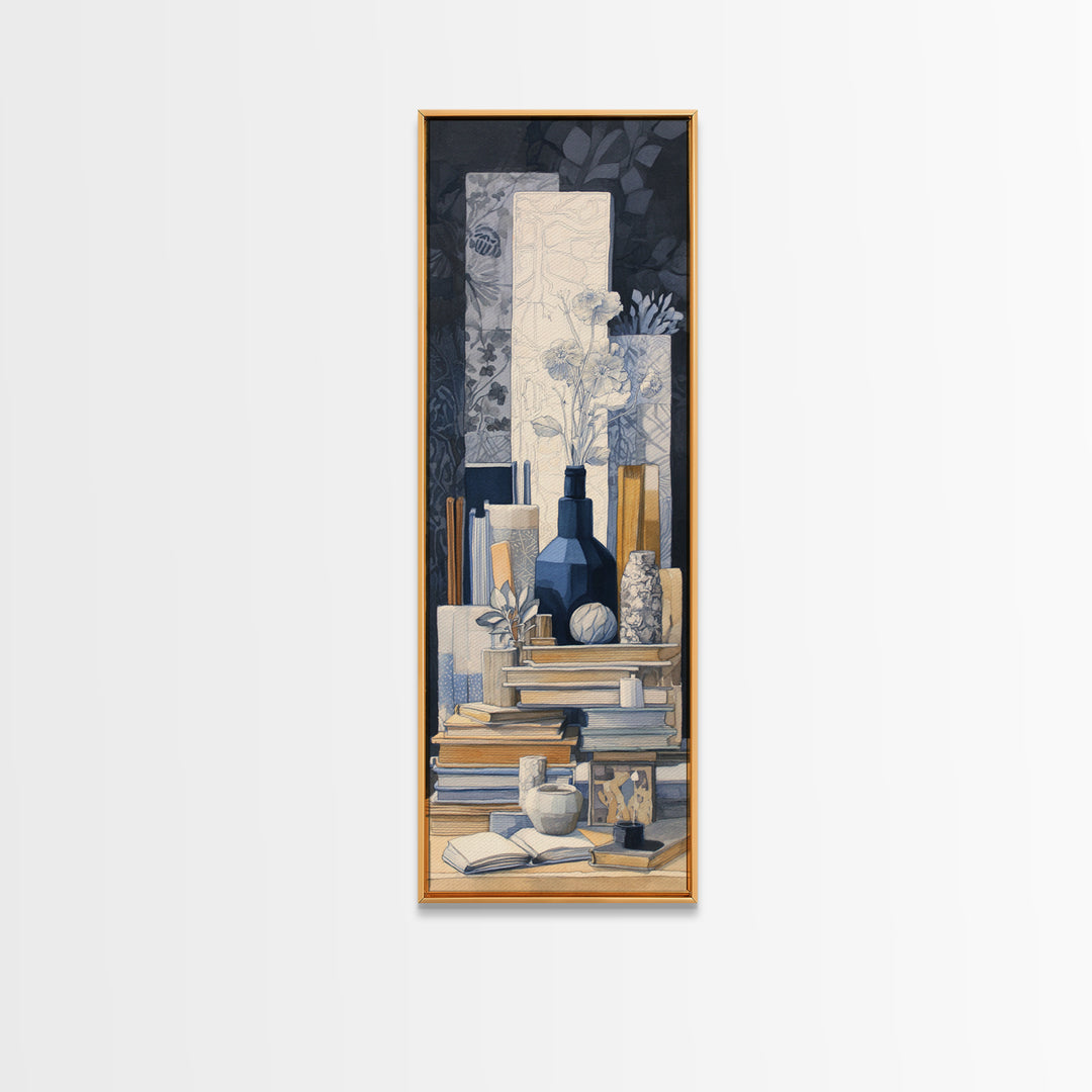 Sunlit Interior Still Life Canvas Print, Art, Ai Art, Living Room Decor, Fine Art, Home Decor, Gallery Decor, ART-1x3-2