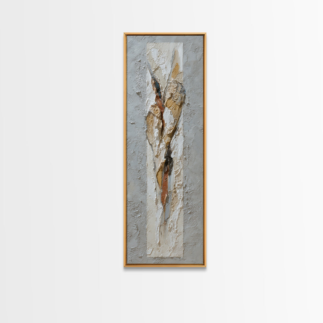 Textured Neutral Abstraction Canvas Print, Art, Textured Painting, Living Room Decor, Abstract Art, Digital Wall Art, ART-1x3-25