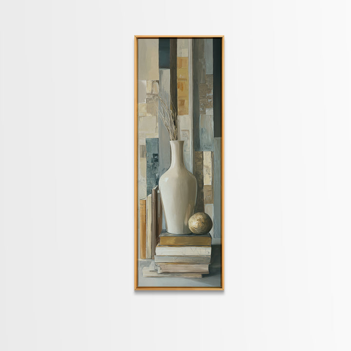 Sunlit Interior Still Life Framed Canvas Print, Art, Printable Art, Living Room Decor, Fine Art, Statement Artwork, ART-1x3-50