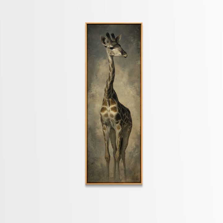 Elegant Animal Portrait Canvas Print, Art, Art Nouveau, Living Room Decor, Fine Art, Abstract Wall Art, Resin Art, ART-1x3-6