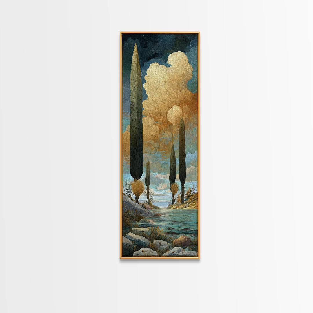 Surreal Dream Landscape Framed Canvas Print, Art, Wall Art for Mom, Living Room Decor, Fine Art, Wood Wall Art, ART-1x3-71