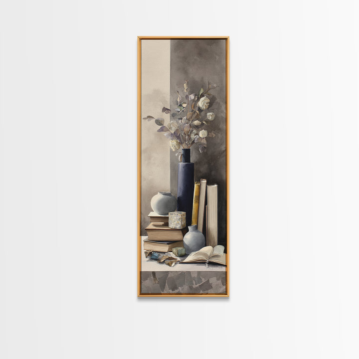 Sunlit Interior Still Life Framed Canvas Print, Art, Printable Art, Living Room Decor, Fine Art, Statement Artwork, ART-1x3-74