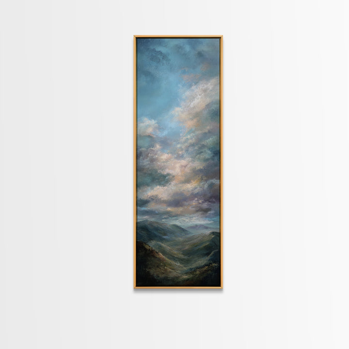 Quiet Mountain Scene Canvas Print, Art, Gallery Decor, Living Room Decor, Fine Art, Contemporary Art, Wall Art, ART-1x3-77
