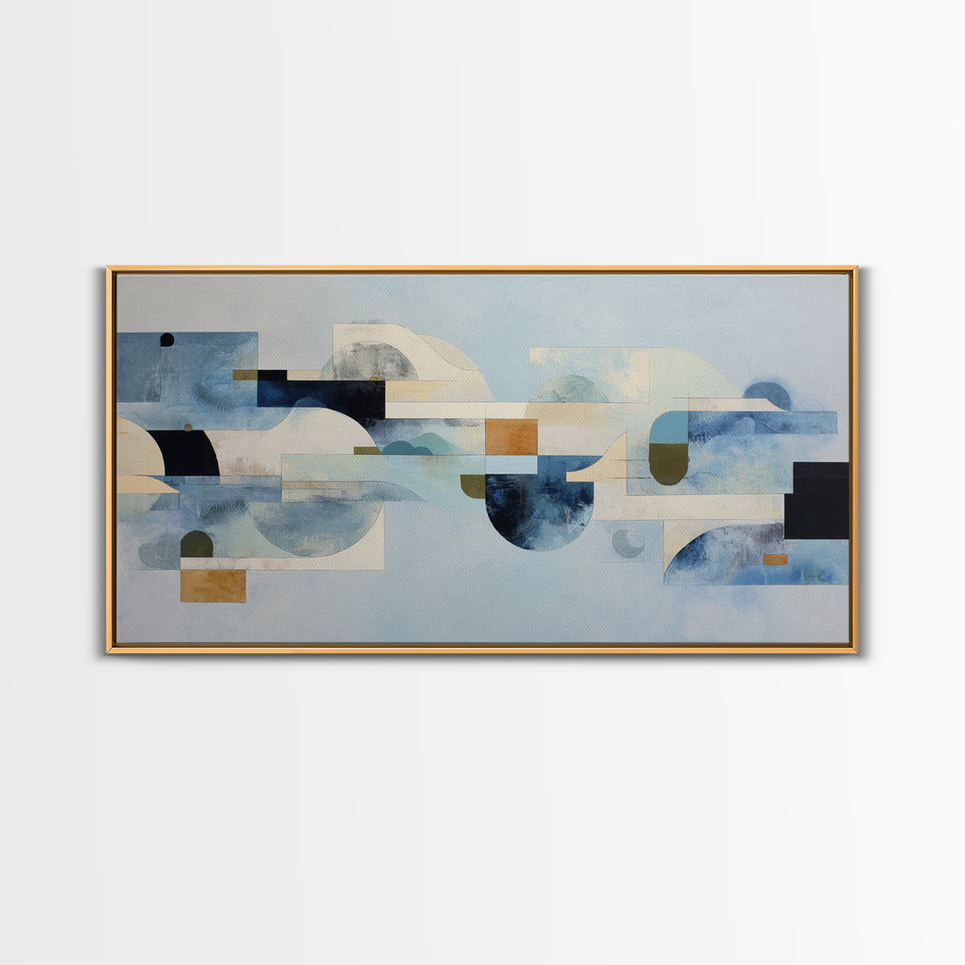 Abstract Water Forms Canvas Print, Art, Living Room Decor, Fine Art, Art Nouveau, Framed Wall Art, Canvas Wall Art, ART-2x1-39