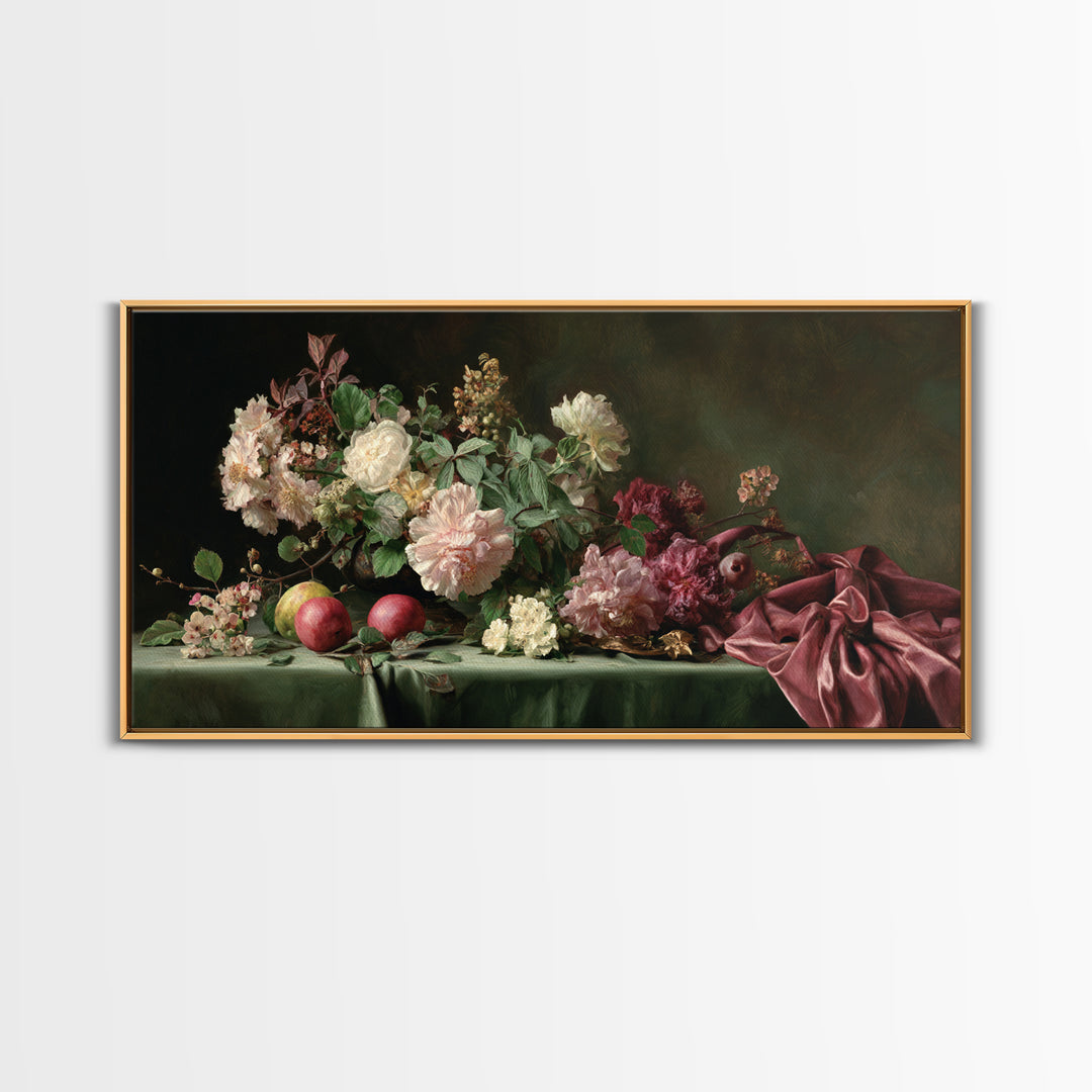 Museum Still Life Framed Canvas Print, Art, Contemporary Art, Living Room Decor, Oil Painting, Art Deco, Original Art, ART-2x1-45