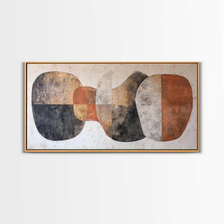 Simple Monochrome Figure Study Framed Canvas Print, Art, Digital Art, Living Room Decor, Fine Art, Abstract Art, ART-2x1-56