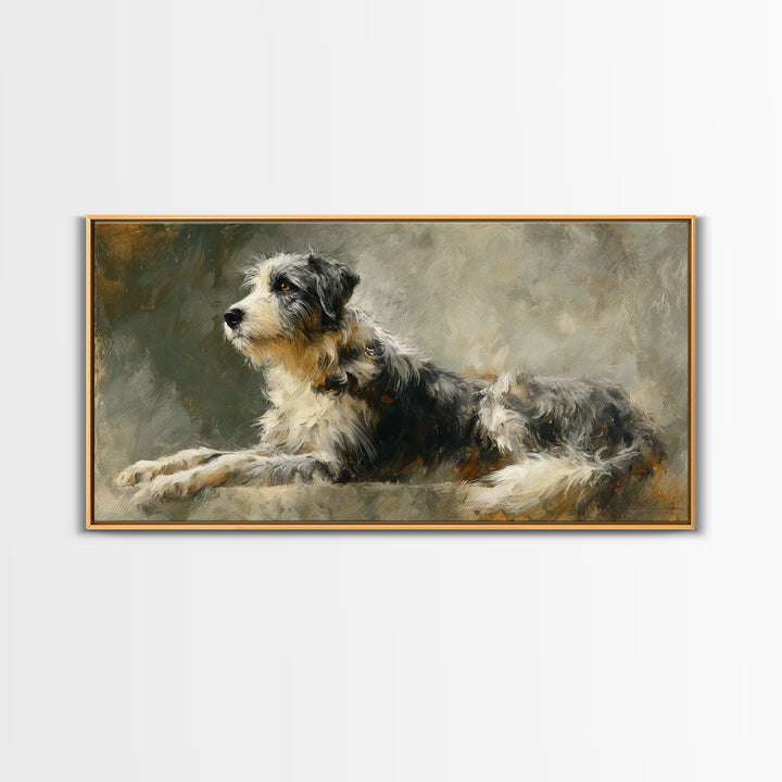 Elegant Animal Portrait Canvas Print, Art, Fine Art Print, Living Room Decor, Oil Painting, Digital Art, Printable Wall Art, ART-2x1-62