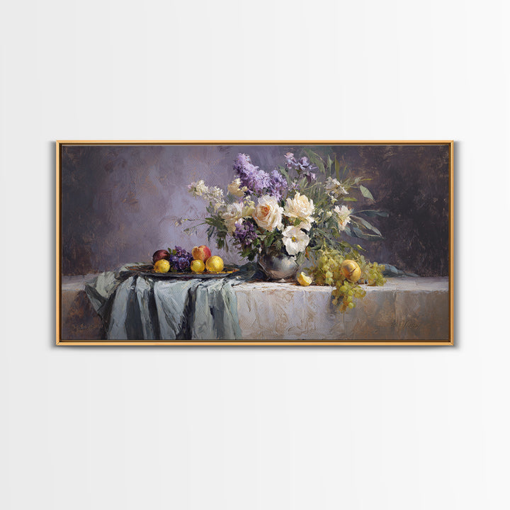 Museum Still Life Canvas Print, Art, Printable Wall Art, Living Room Decor, Watercolor Art, Canvas Art, Ai Art, ART-2x1-93