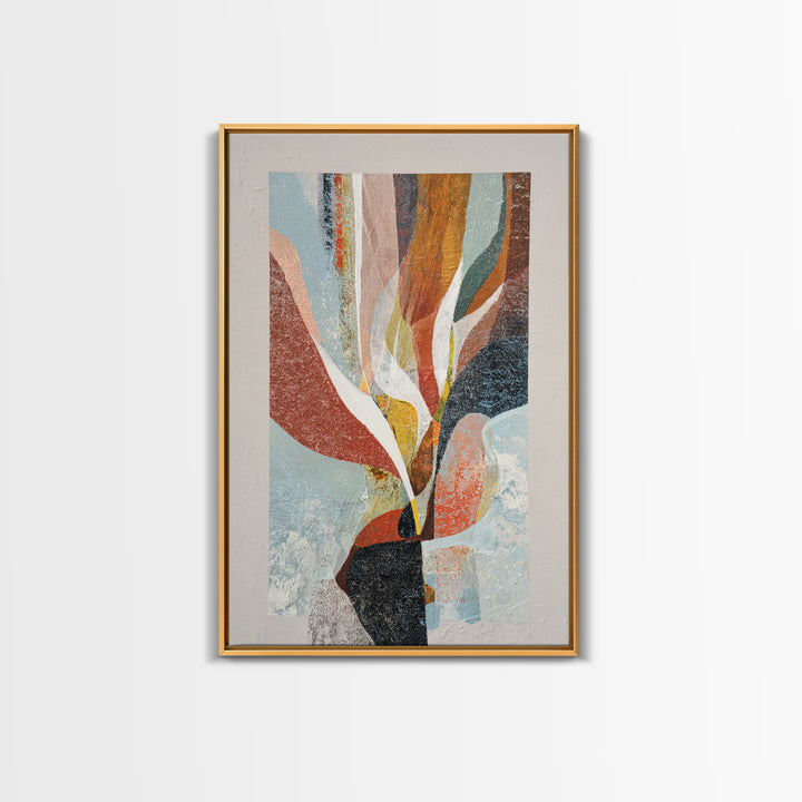 Contemporary Abstract with Layered Pigments and Energetic Canvas Print, Art, Wall Decor, Living Room Decor, Abstract Art, ART-2x3-10