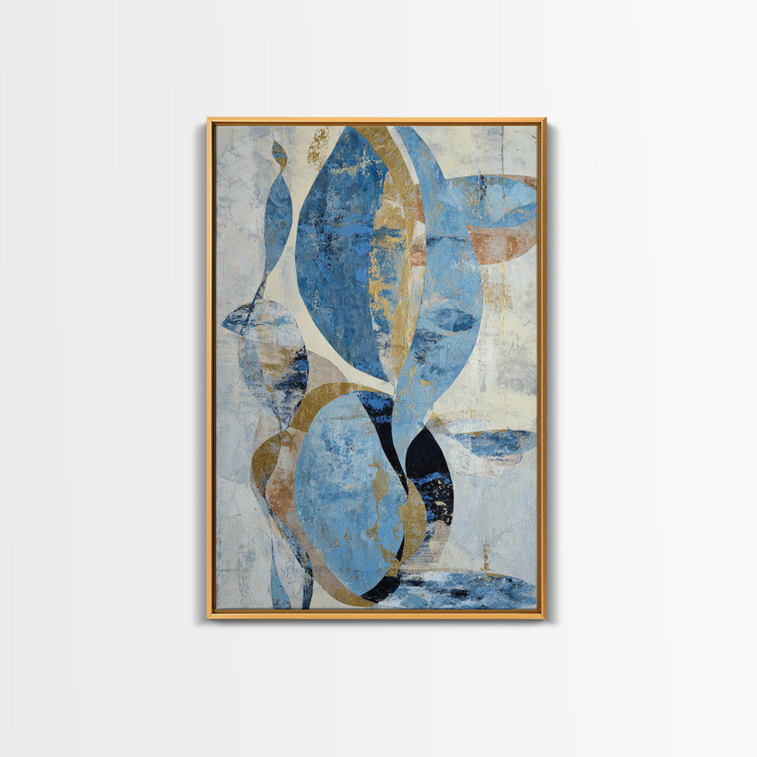 Abstract Water Forms Framed Canvas Print, Art, Canvas Art, Living Room Decor, Abstract Art, Horizontal Wall Art, ART-2x3-3