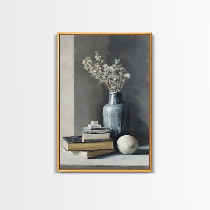 Sunlit Interior Still Life Framed Canvas Print, Art, Fine Art Print, Living Room Decor, Fine Art, Digital Art, ART-2x3-46