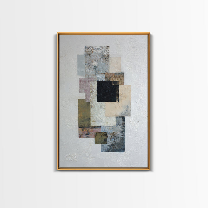 Geometric Color Study Canvas Print, Art, Art Prints, Living Room Decor, Fine Art, Framed Wall Art, Canvas Wall Art, ART-2x3-65