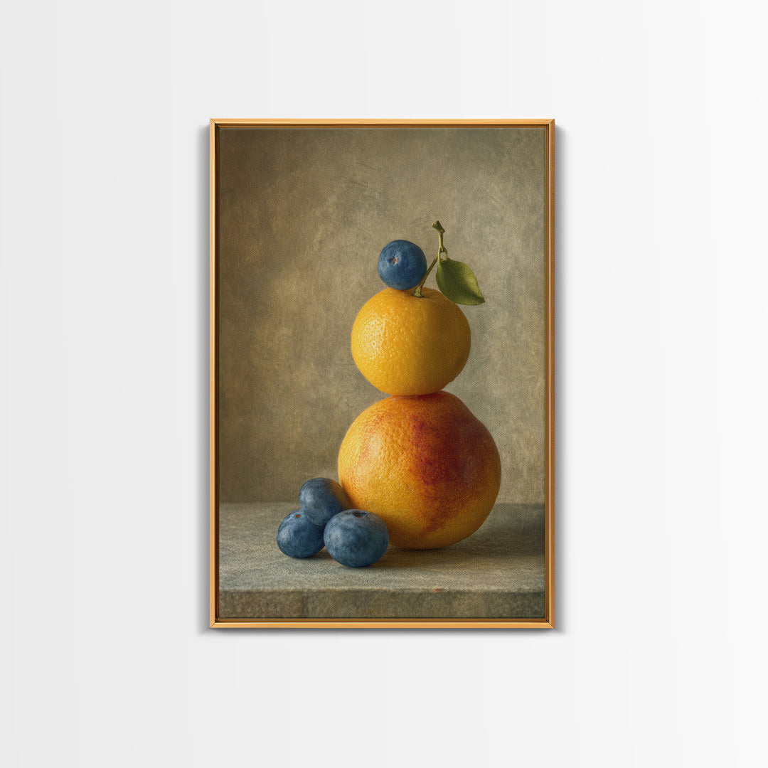 Bold Pop Fruit Composition Canvas Print, Art, Wall Decor, Living Room Decor, Oil Painting, Wall Art, Art Prints, ART-2x3-72