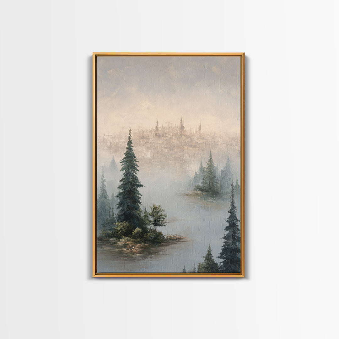 Surreal Dream Landscape Canvas Print, Art, Printable Wall Art, Living Room Decor, Fine Art, Canvas Art, Ai Art, ART-2x3-91