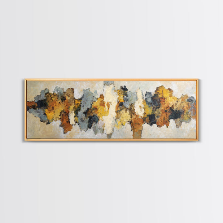 Contemporary Abstract with Layered Pigments and Energetic Canvas Print, Art, Wall Art for Mom, Living Room Decor, Abstract Art, ART-3x1-66