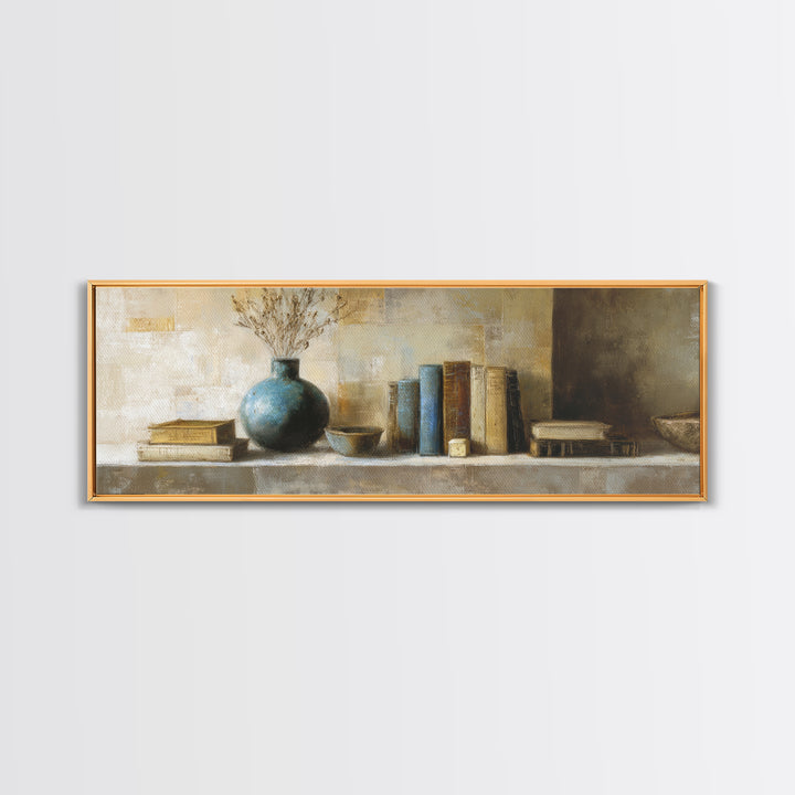 Sunlit Interior Still Life Canvas Print, Art, Textured Painting, Living Room Decor, Fine Art, Digital Wall Art, ART-3x1-78
