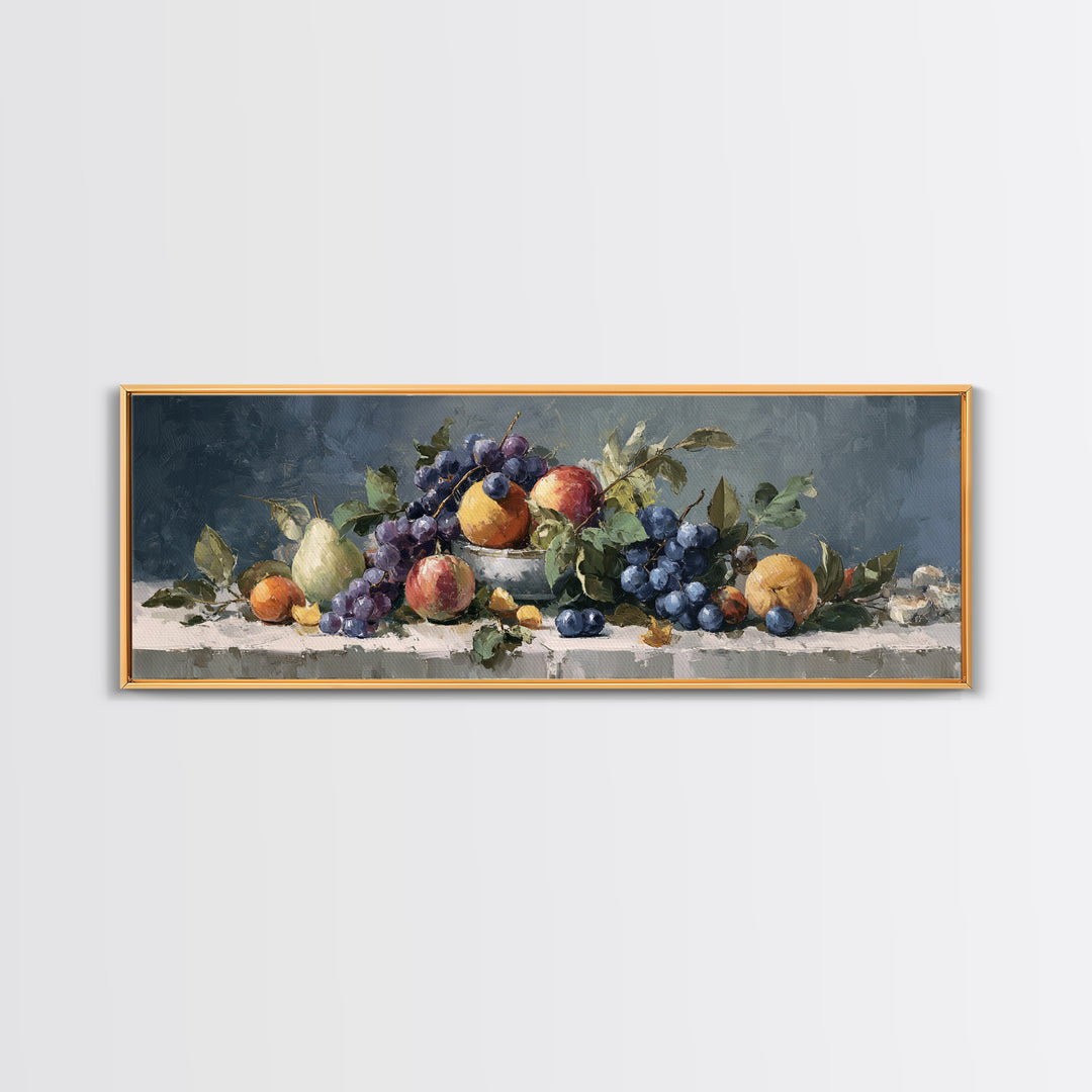 Bold Pop Fruit Composition Canvas Print, Art, Wood Wall Art, Living Room Decor, Fine Art, Modern Decor, Fine Art Print, ART-3x1-8