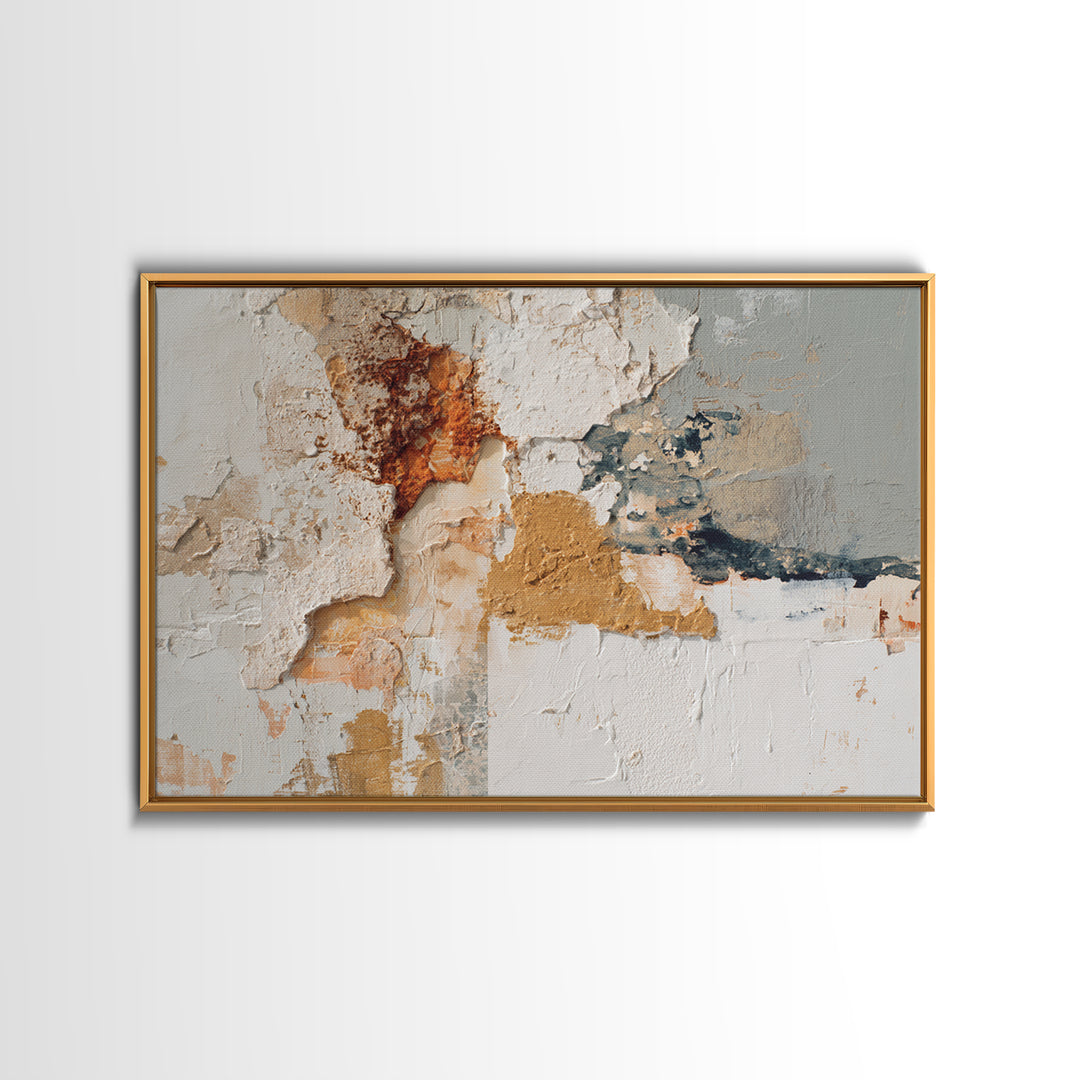 Textured Neutral Abstraction Canvas Print, Art, Digital Wall Art, Living Room Decor, Abstract Art, Framed Art, ART-3x2-17
