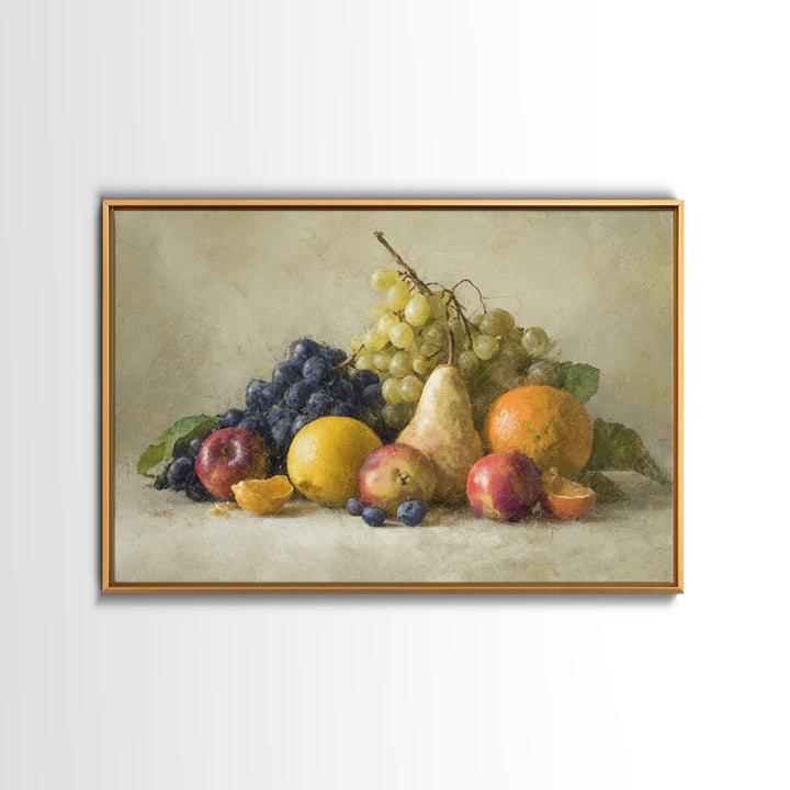 Bold Pop Fruit Composition Canvas Print, Art, Large Wall Art, Living Room Decor, Watercolor Art, Prints Wall Art, ART-3x2-44