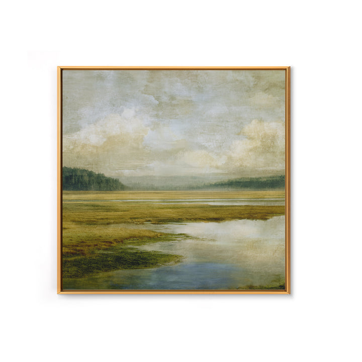 Wide Olive and Beige Meadow Panorama Canvas Print, Above Sofa Art, Set of 3 Wall Art, Living Room Decor, Fine Art, Statement, ASA-1x1-10