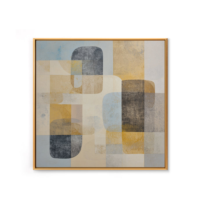 Large Modern Organic Shapes Framed Canvas Print, Above Sofa Art, Wall Art Print, Living Room Decor, Fine Art, Statement, ASA-1x1-2
