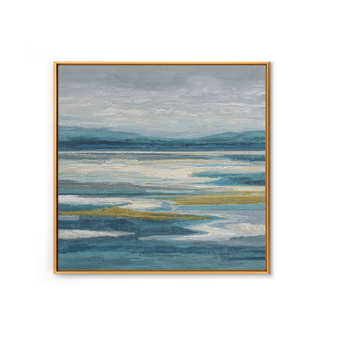 Abstract River Bends Canvas Print, Above Sofa Art, Textured Wall Art, Living Room Decor, Abstract Art, Statement, ASA-1x1-23