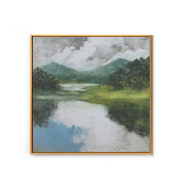 Gallery Style Landscape with Expansive Negative Space Canvas Print, Above Sofa Art, Home Decor, Living Room Decor, Statement, ASA-1x1-48