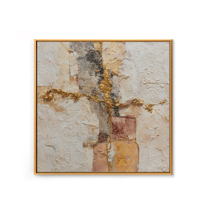 Textured Plaster Abstract Canvas Print, Above Sofa Art, Modern Art, Living Room Decor, Fine Art, Statement, Art Print, ASA-1x1-59