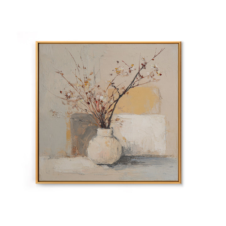 Large Neutral Still Life Framed Canvas Print, Above Sofa Art, Coastal Wall Art, Living Room Decor, Fine Art, Statement, ASA-1x1-62