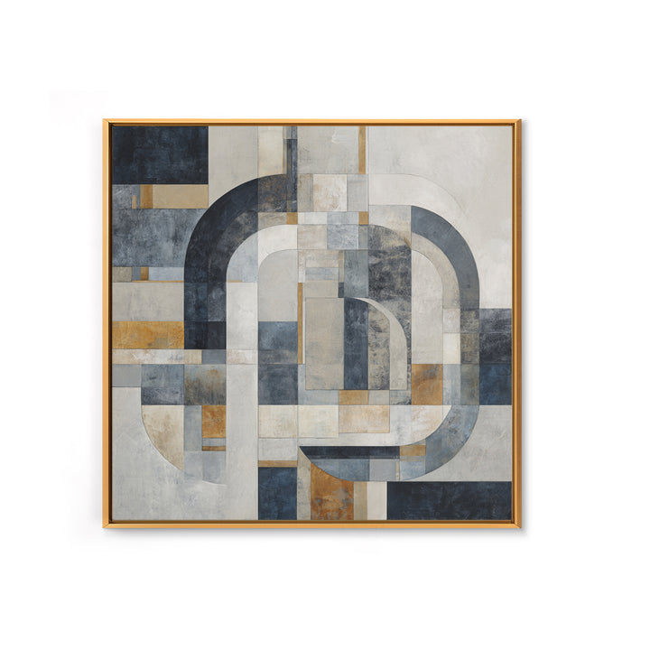 Luxury Monochrome Stone Composition Canvas Print, Above Sofa Art, Fine Art Print, Living Room Decor, Fine Art, Statement, ASA-1x1-91