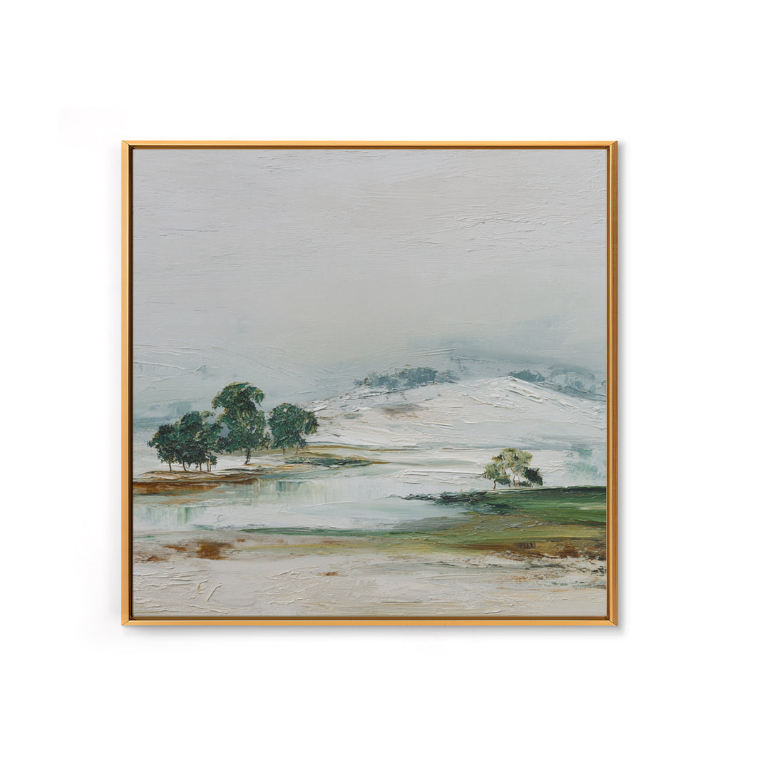 Gallery Style Landscape with Expansive Negative Space Canvas Print, Above Sofa Art, Living Room Decor, Statement, ASA-1x1-96