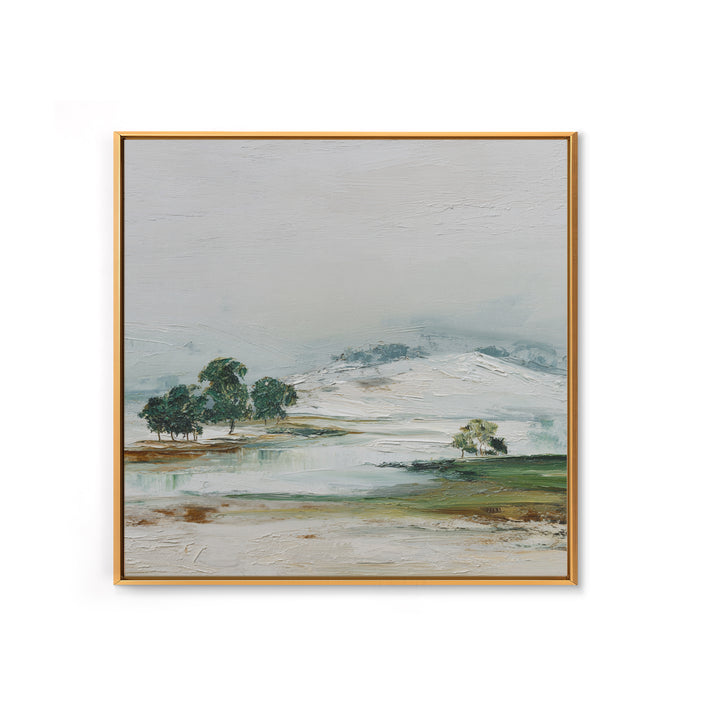 Gallery Style Landscape with Expansive Negative Space Canvas Print, Above Sofa Art, Living Room Decor, Statement, ASA-1x1-96