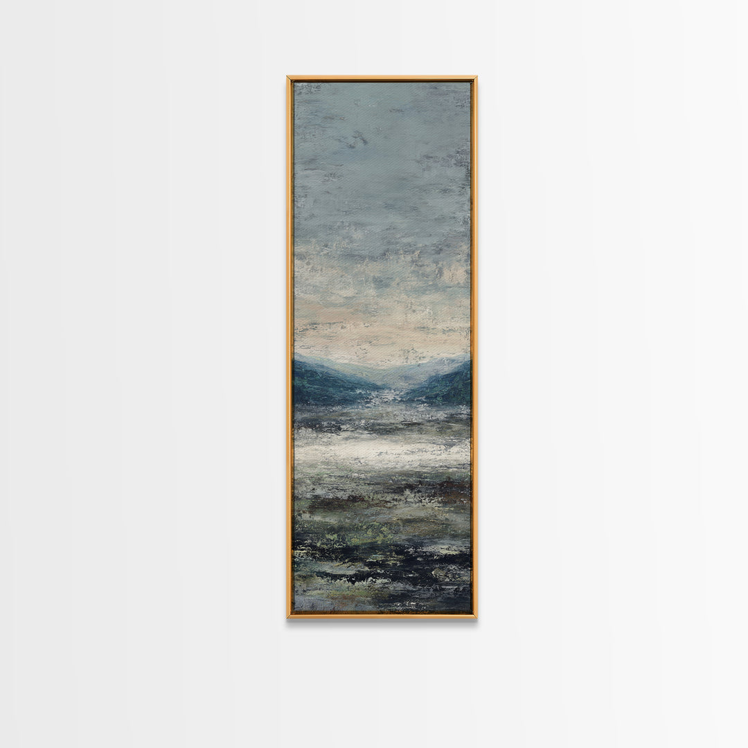 Gallery Style Landscape with Expansive Negative Space Canvas Print, Above Sofa Art, Bauhaus Print, Living Room Decor, Statement, ASA-1x3-12