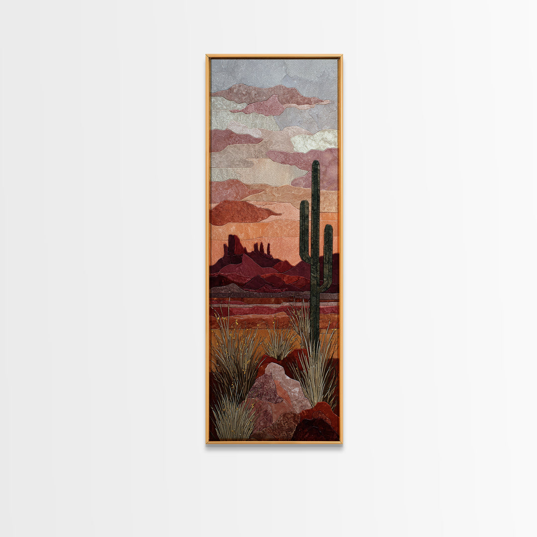 Desert Mesa Panorama Canvas Print, Above Sofa Art, Neutral Decor, Living Room Decor, Fine Art, Statement, Wall Art, Home Decor, ASA-1x3-32
