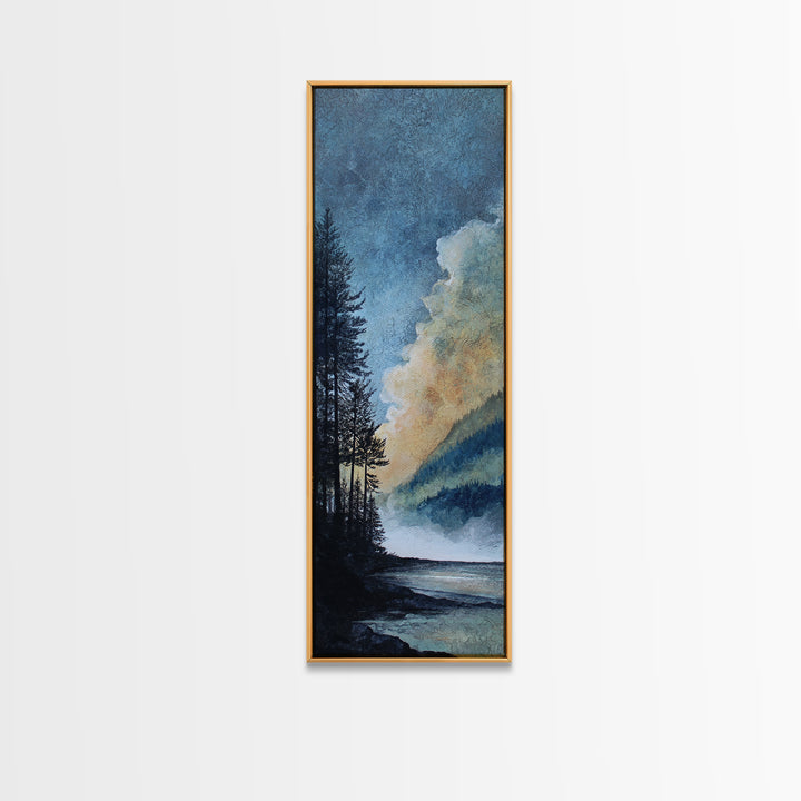 Gallery Style Landscape with Expansive Negative Space Canvas Print, Above Sofa Art, Modern Decor, Living Room Decor, Statement, ASA-1x3-36