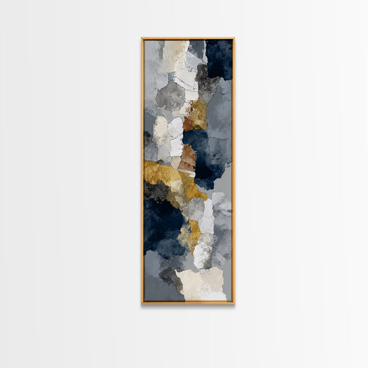 Luxury Monochrome Stone Composition Canvas Print, Above Sofa Art, Modern Decor, Living Room Decor, Fine Art, Statement, ASA-1x3-7