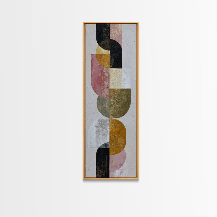 Textured Plaster Abstract Framed Canvas Print, Above Sofa Art, Abstract Wall Art, Living Room Decor, Fine Art, Statement, ASA-1x3-71