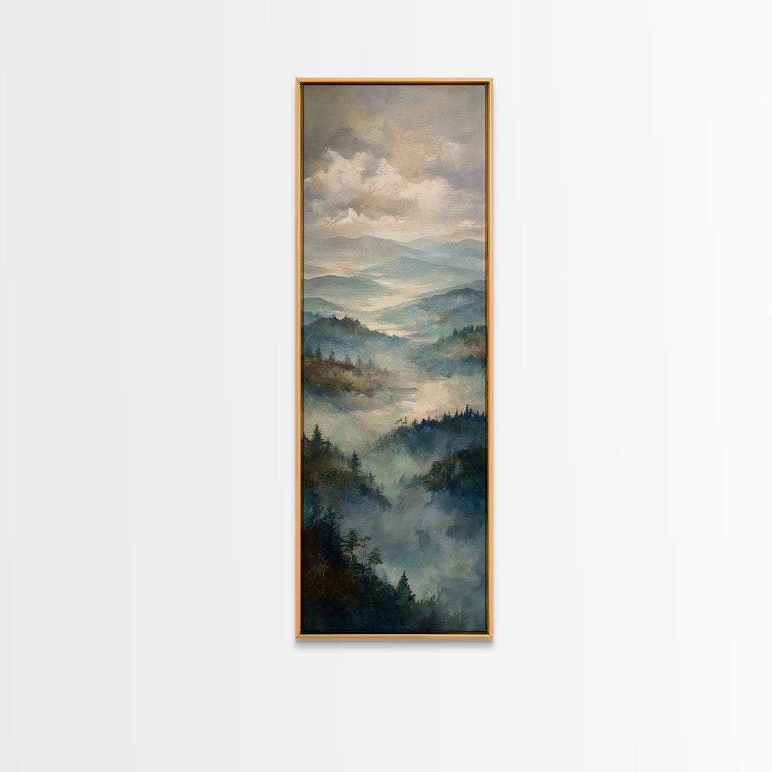 Gallery Style Landscape with Expansive Negative Space Canvas Print, Above Sofa Art, Wall Art, Living Room Decor, Statement, ASA-1x3-84
