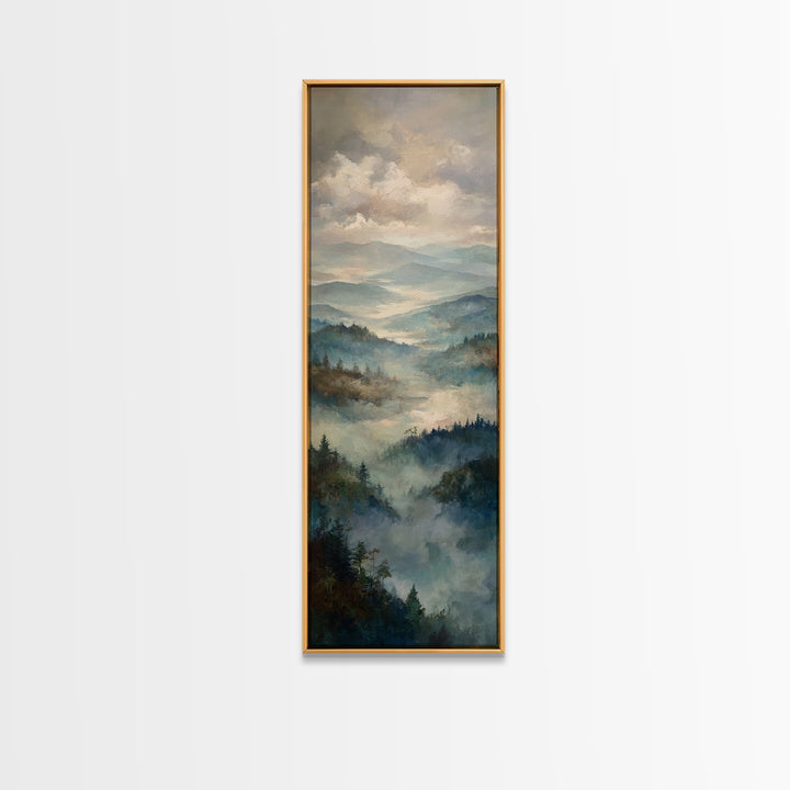 Gallery Style Landscape with Expansive Negative Space Canvas Print, Above Sofa Art, Wall Art, Living Room Decor, Statement, ASA-1x3-84