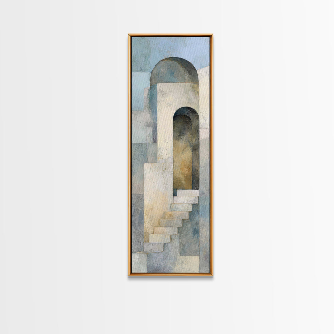 Architectural Arch Study Canvas Print, Above Sofa Art, Statement Artwork, Living Room Decor, Statement, Mid Century Modern, ASA-1x3-93
