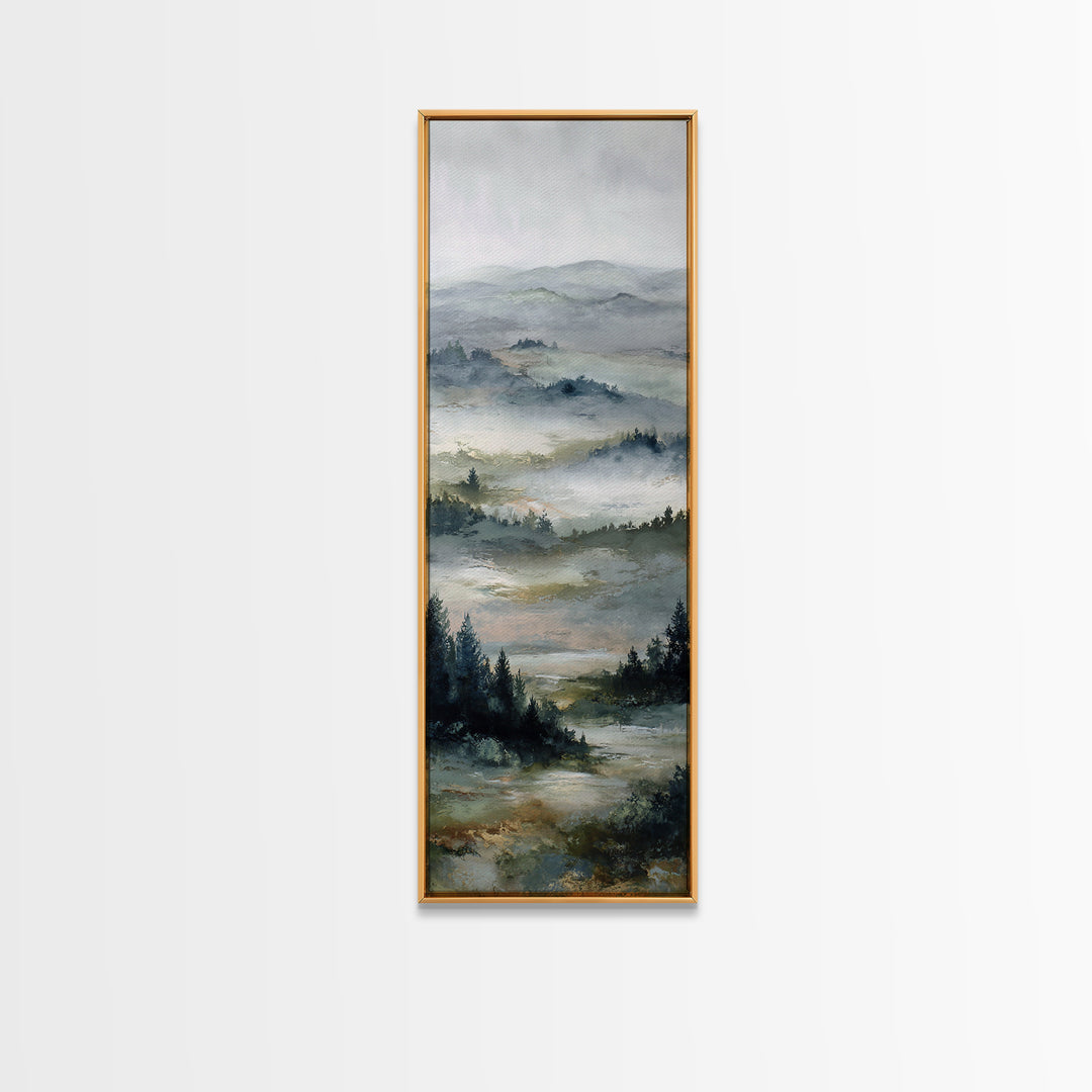 Wide Olive and Beige Meadow Panorama Canvas Print, Above Sofa Art, Minimalist Wall Art, Living Room Decor, Fine Art, Statement, ASA-1x3-94